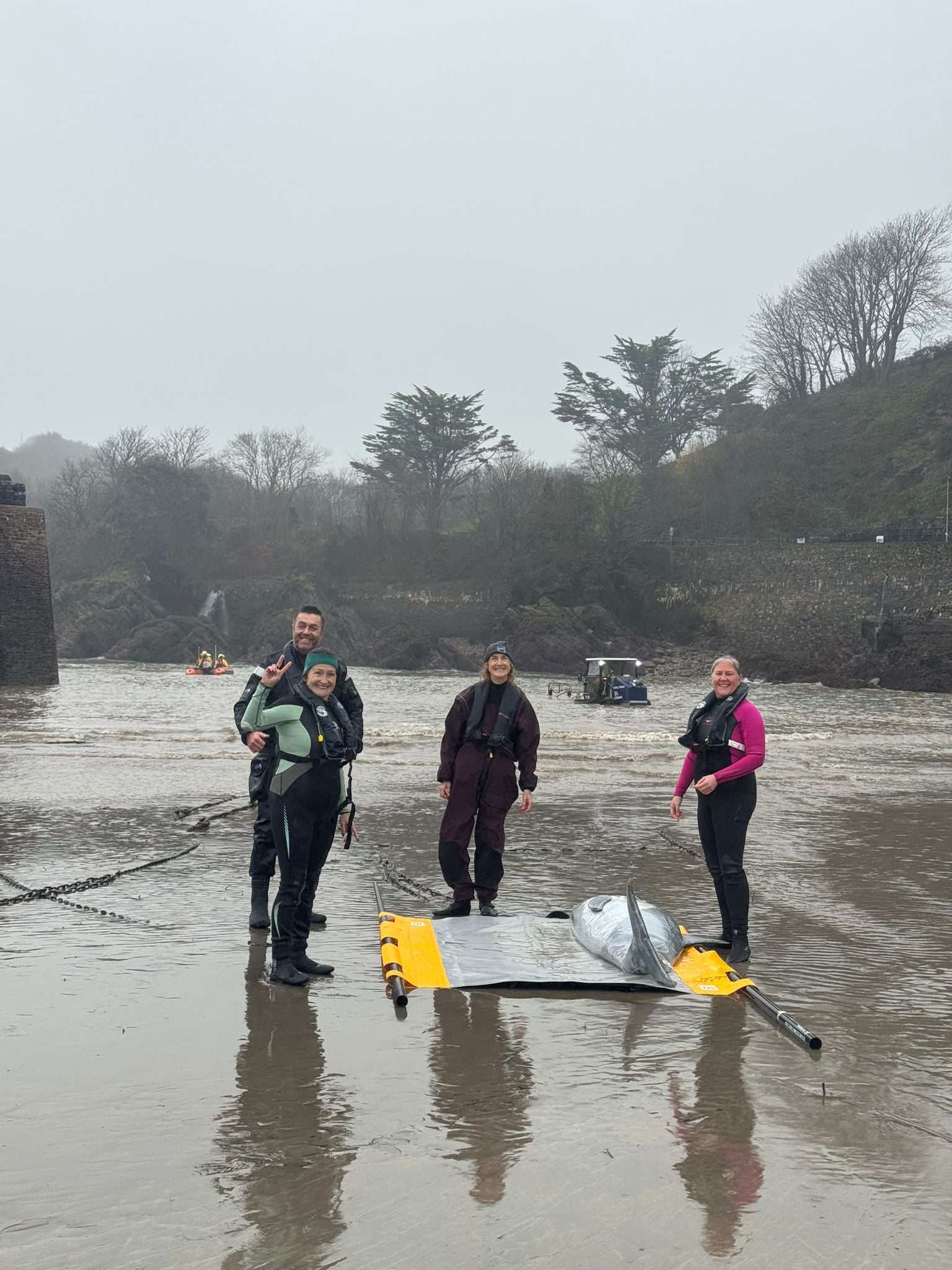 Testing The Dolphin Stretcher with the British Divers Marine Life Rescue