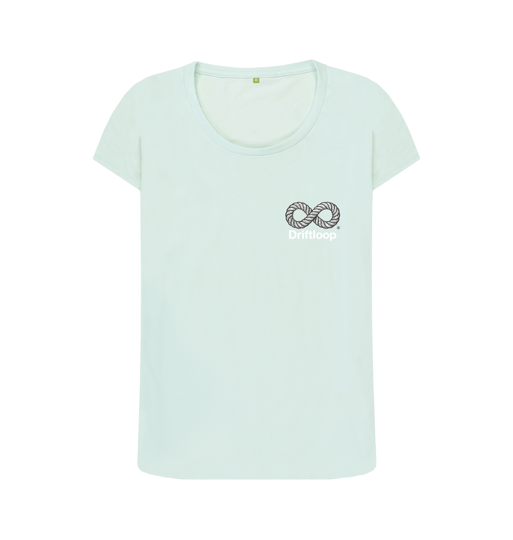 Baby Blue Printed T-shirt Front