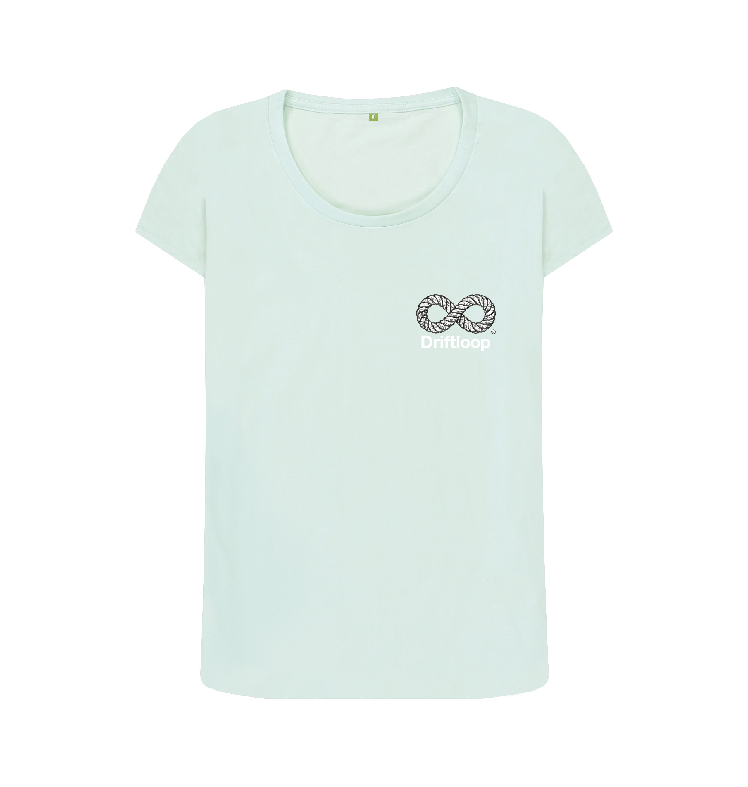 Baby Blue Printed T-shirt Front