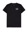 Black Recycled Printed T-Shirt Front