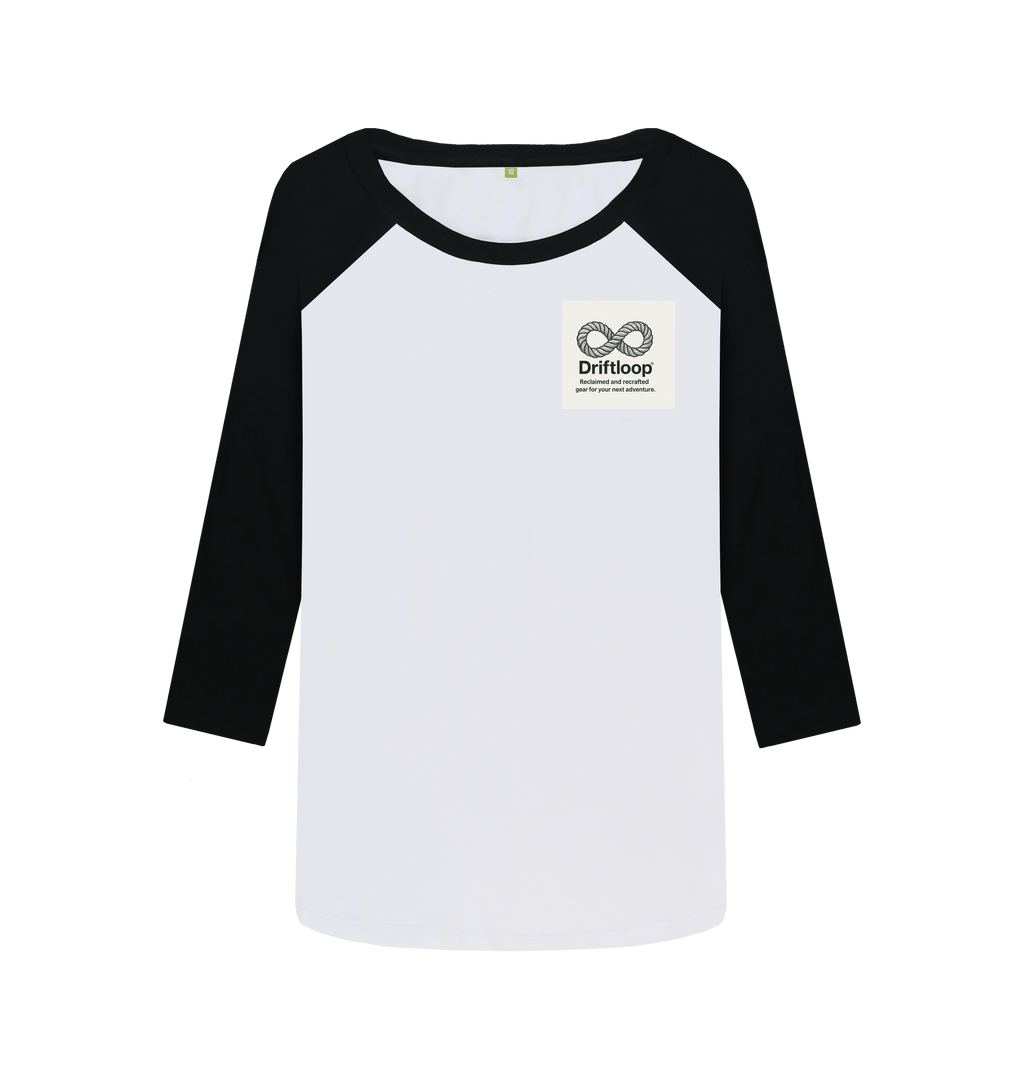 Black-White Printed Baseball T-shirt Front
