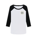 Black-White Printed Baseball T-shirt Front