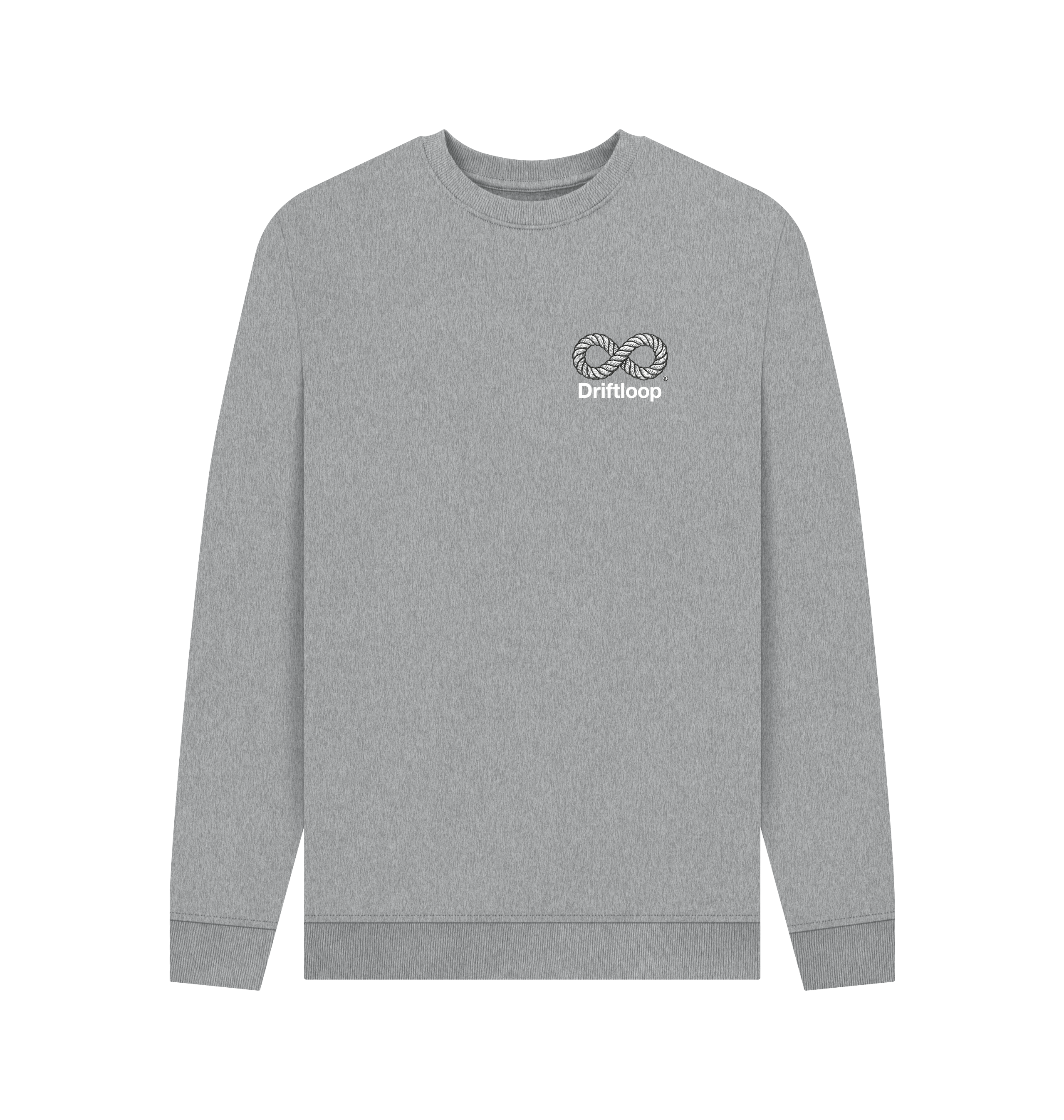 Light Heather Printed Sweater Front