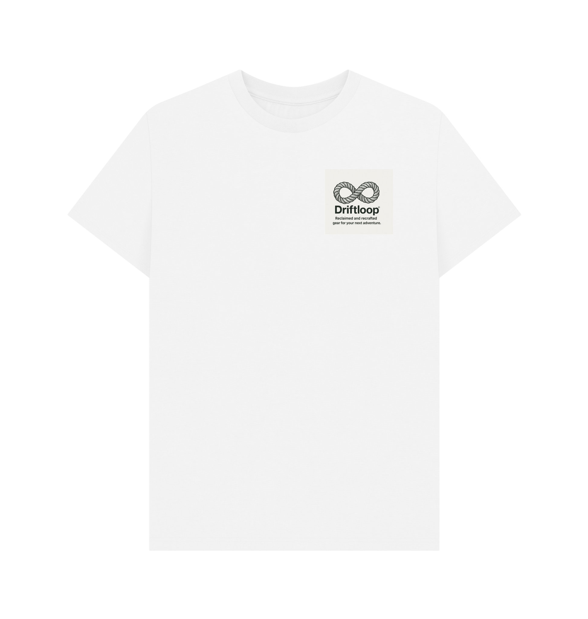 White Printed T-shirt Front