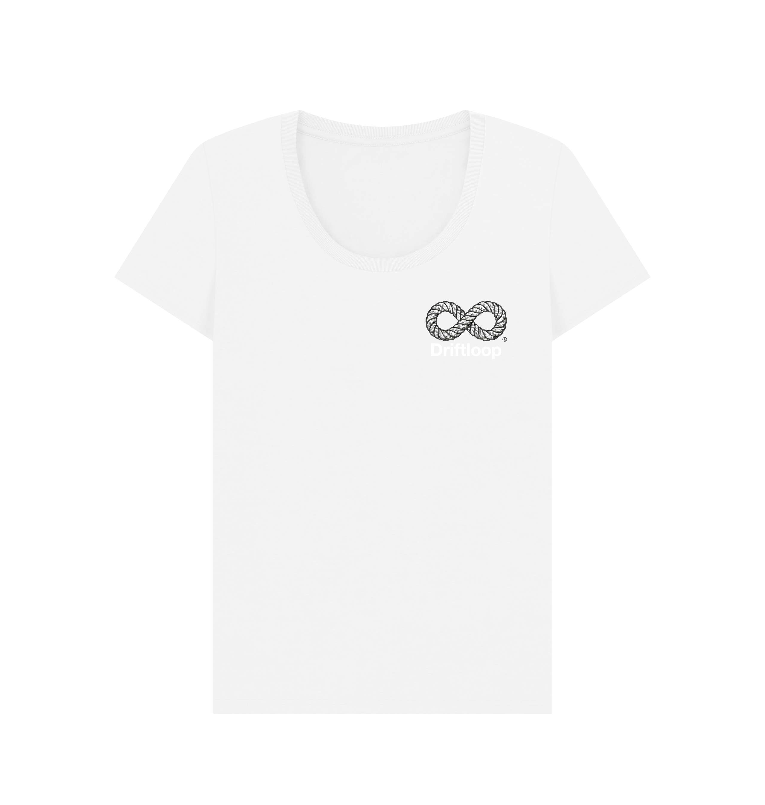 White Printed T-shirt Front