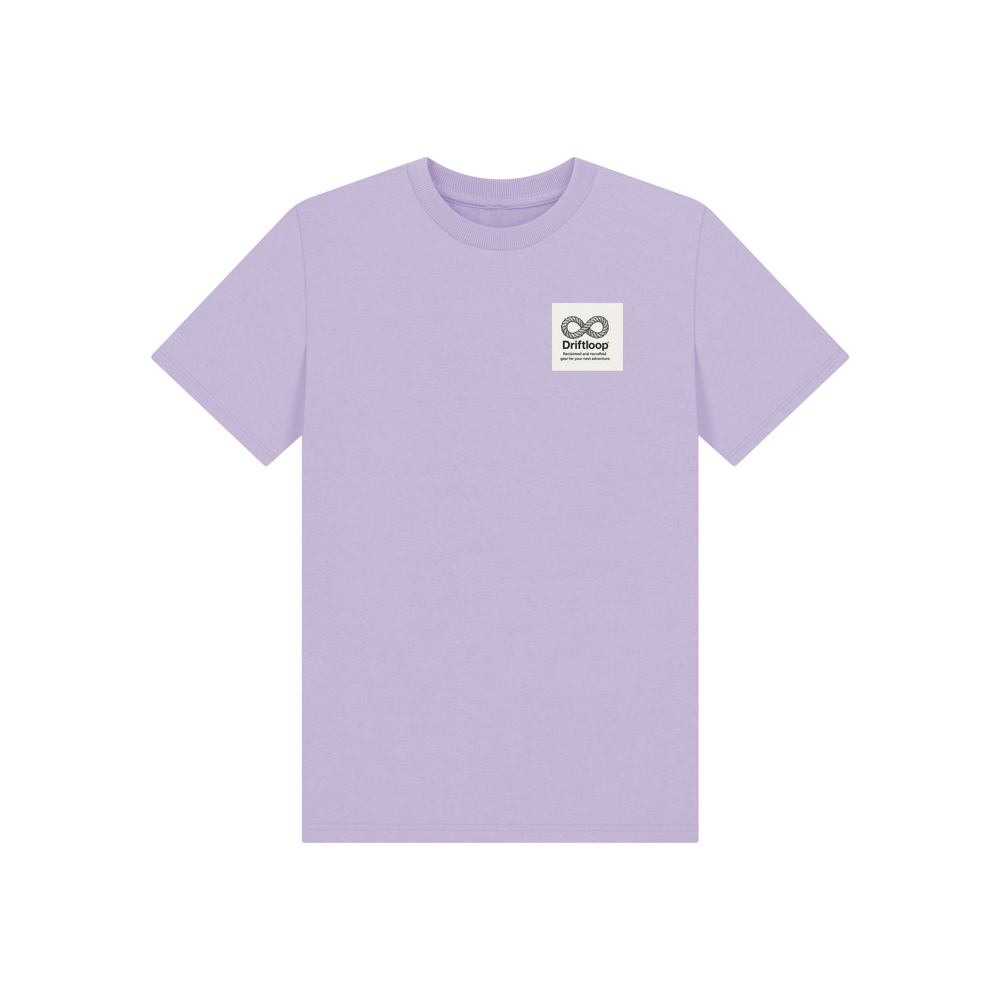 Soft Lilac Printed Kids T-Shirt Front