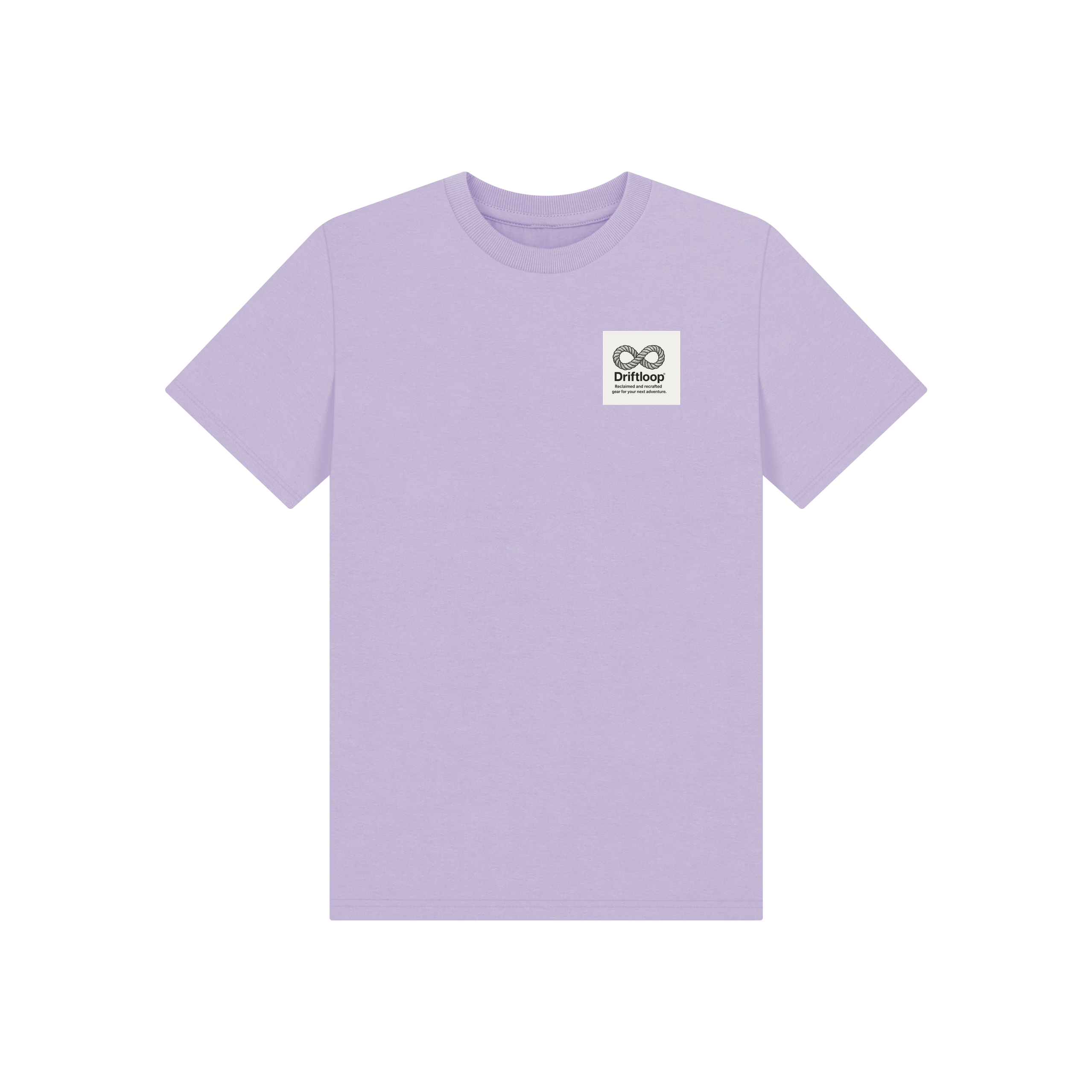 Soft Lilac Printed Kids T-Shirt Front