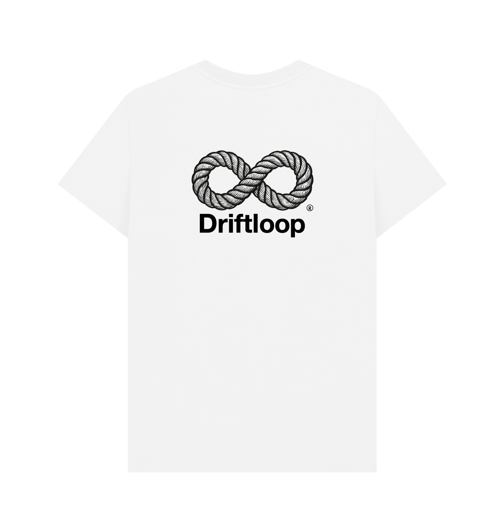 White Printed T-shirt Back