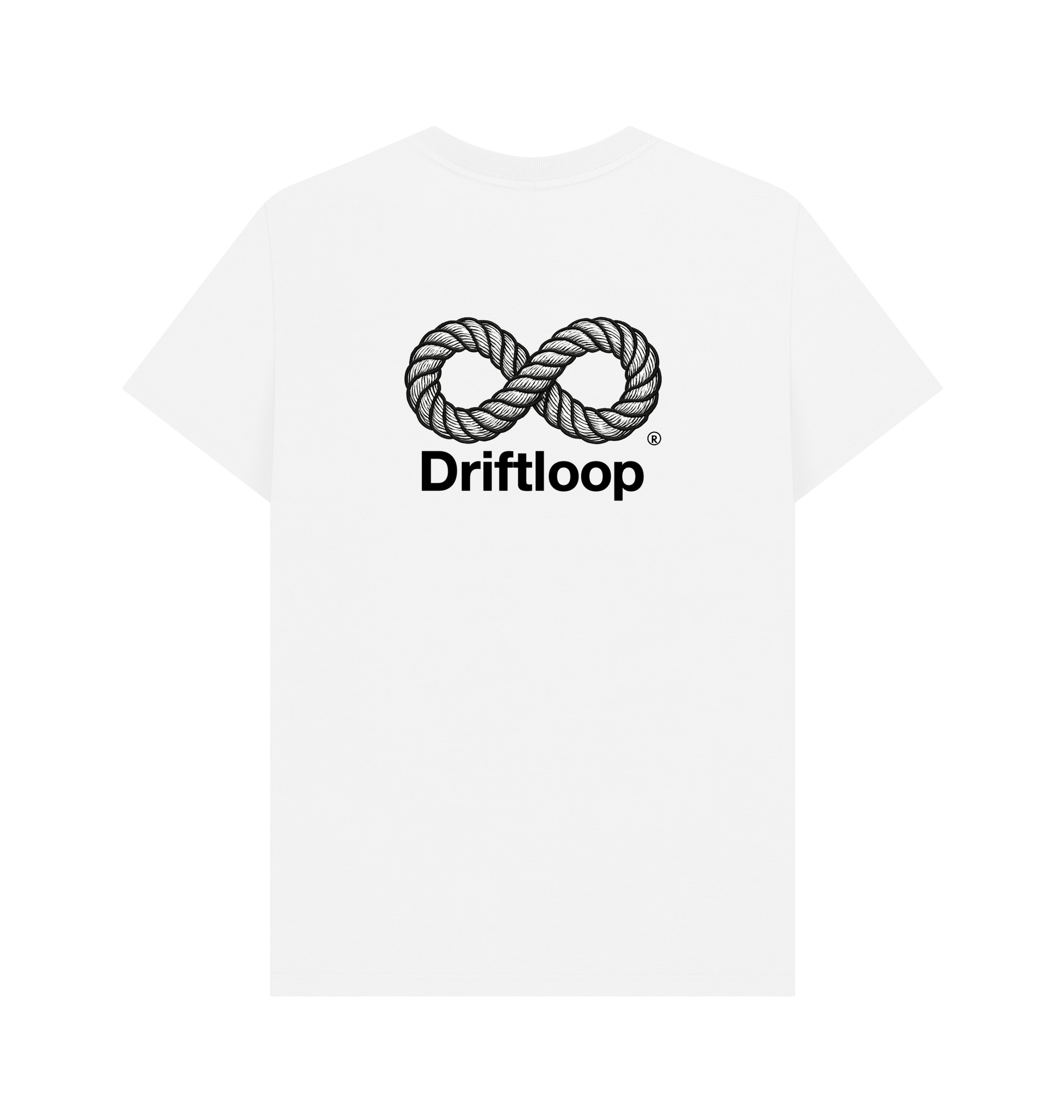 White Printed T-shirt Back