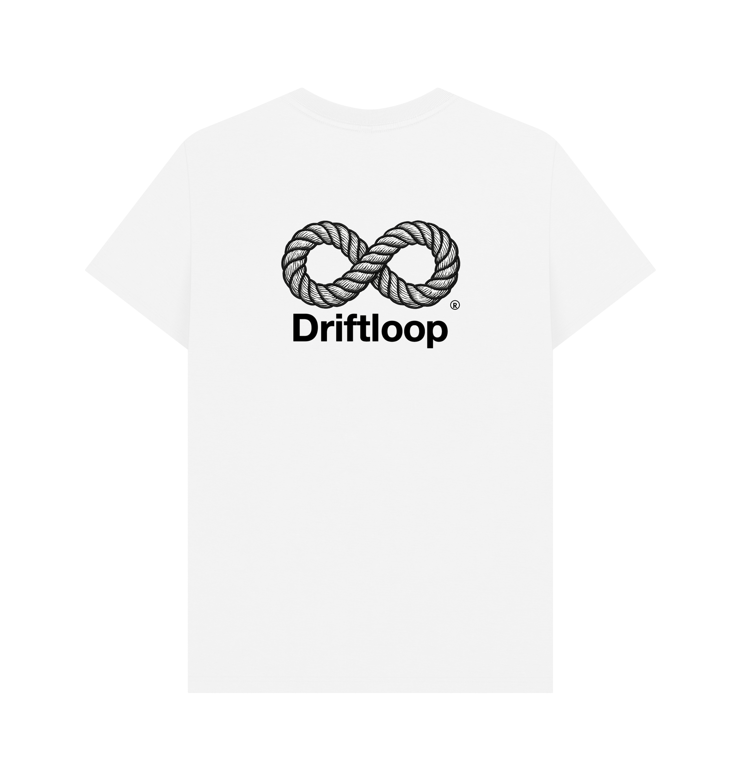White Printed T-shirt Back
