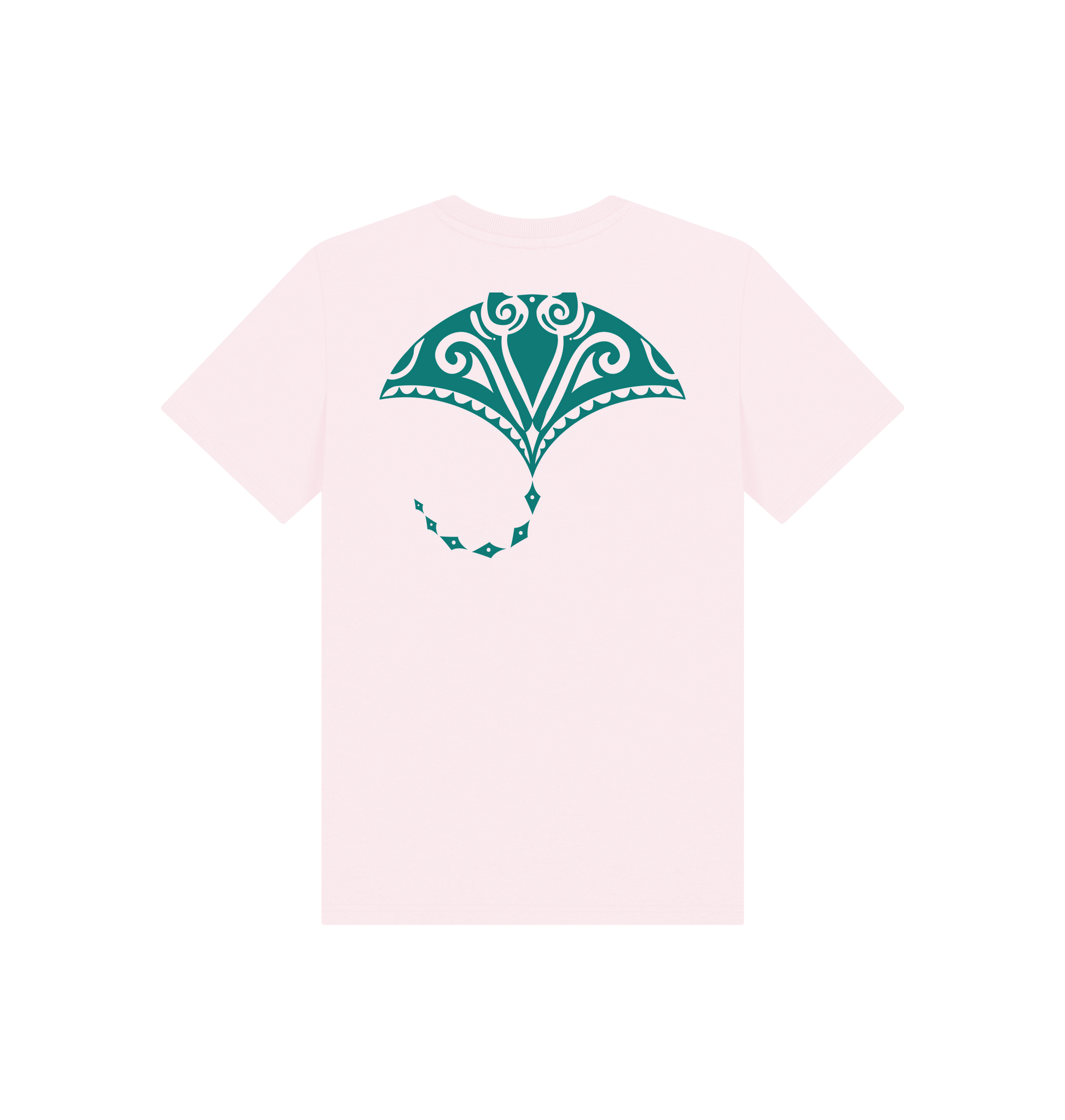 Pink Printed Kids T-Shirt Back
