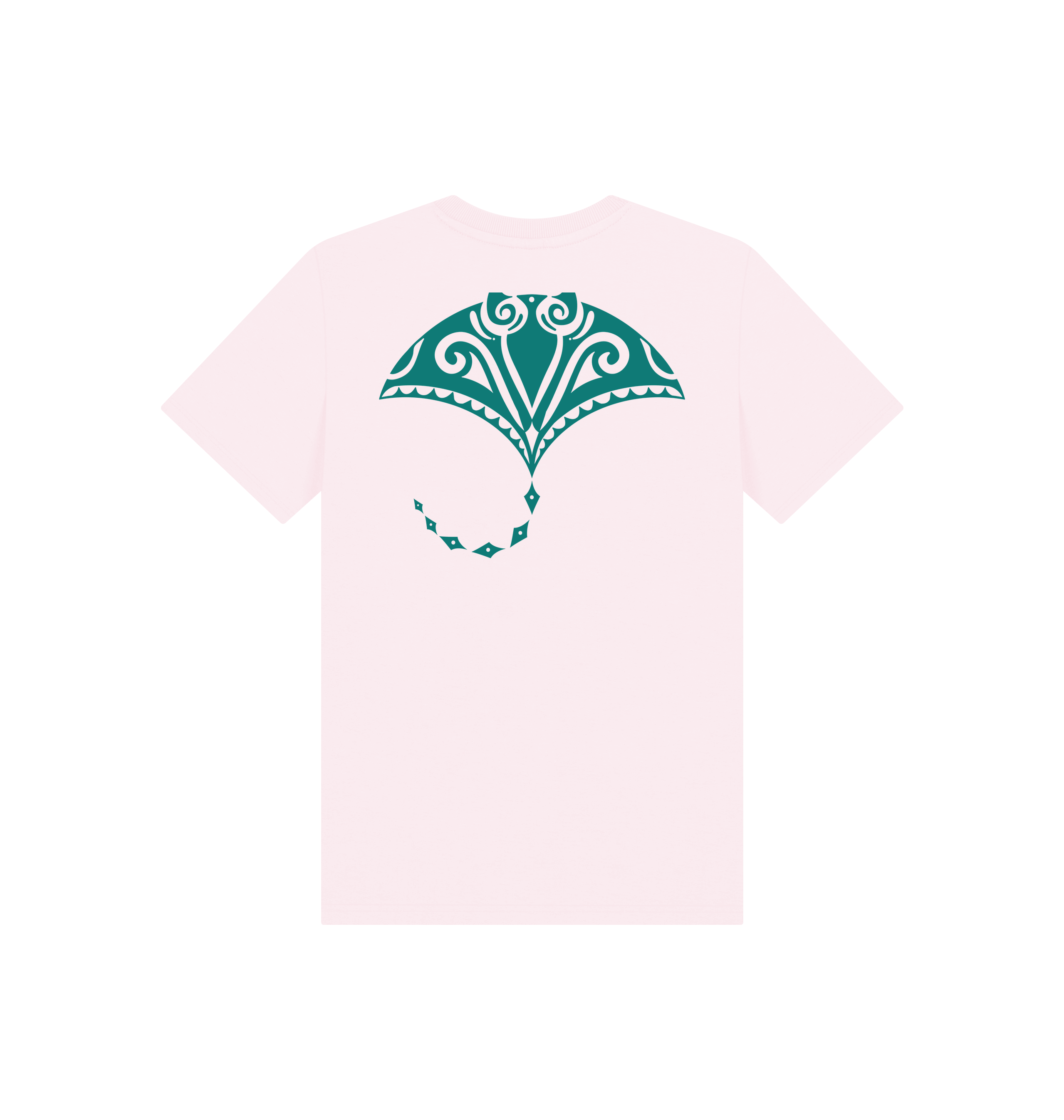 Pink Printed Kids T-Shirt Back