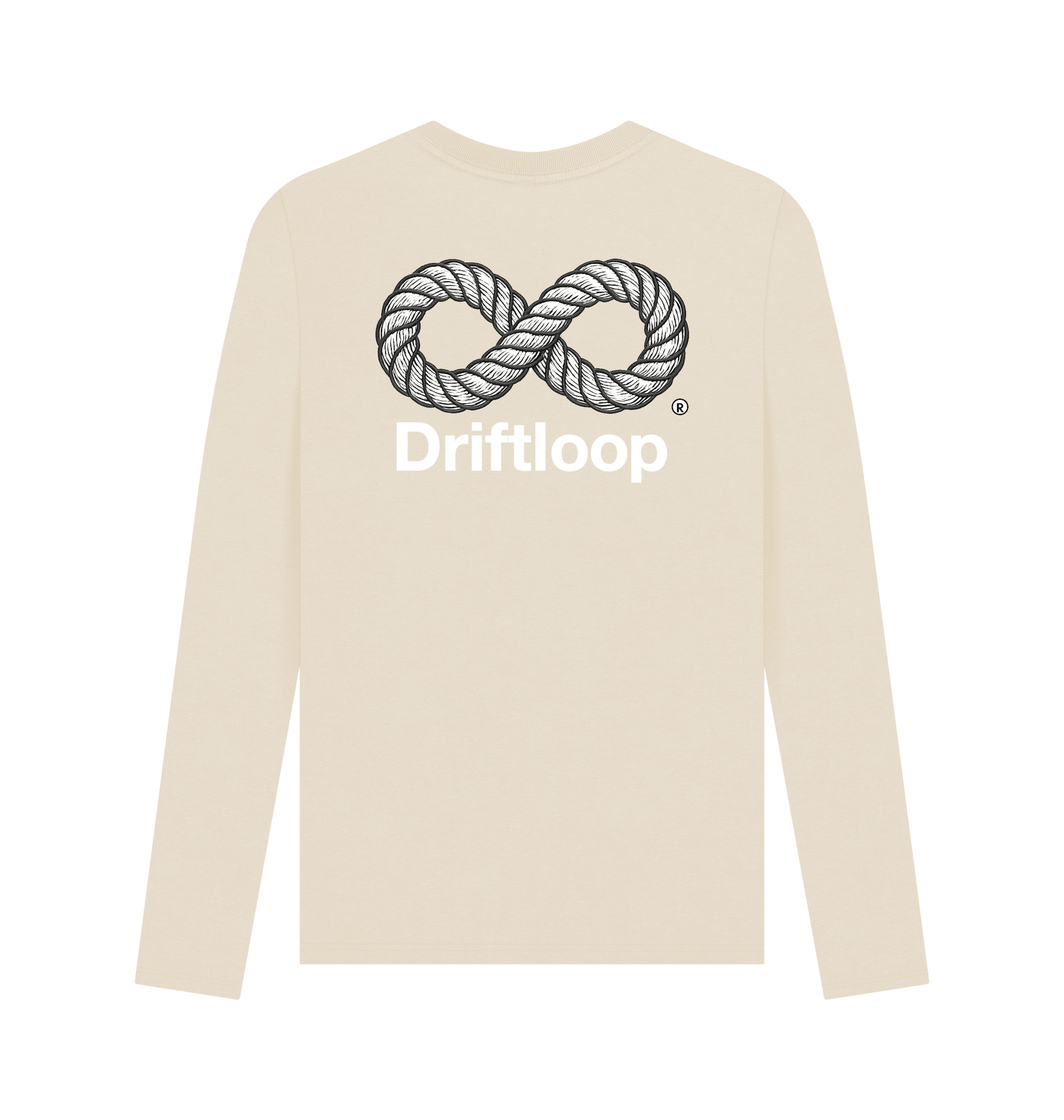 Oat Printed Long Sleeve T Shirt Back