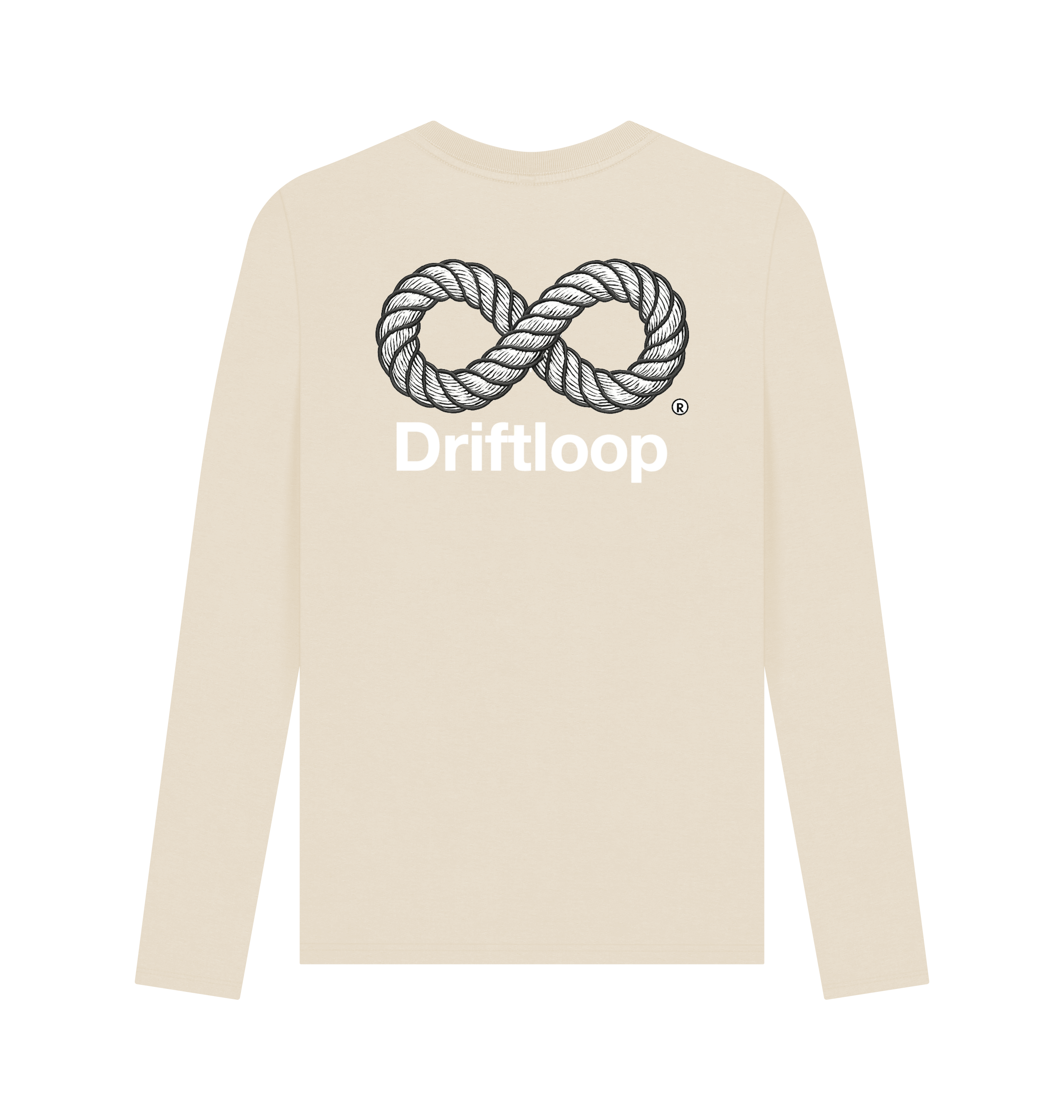 Oat Printed Long Sleeve T Shirt Back