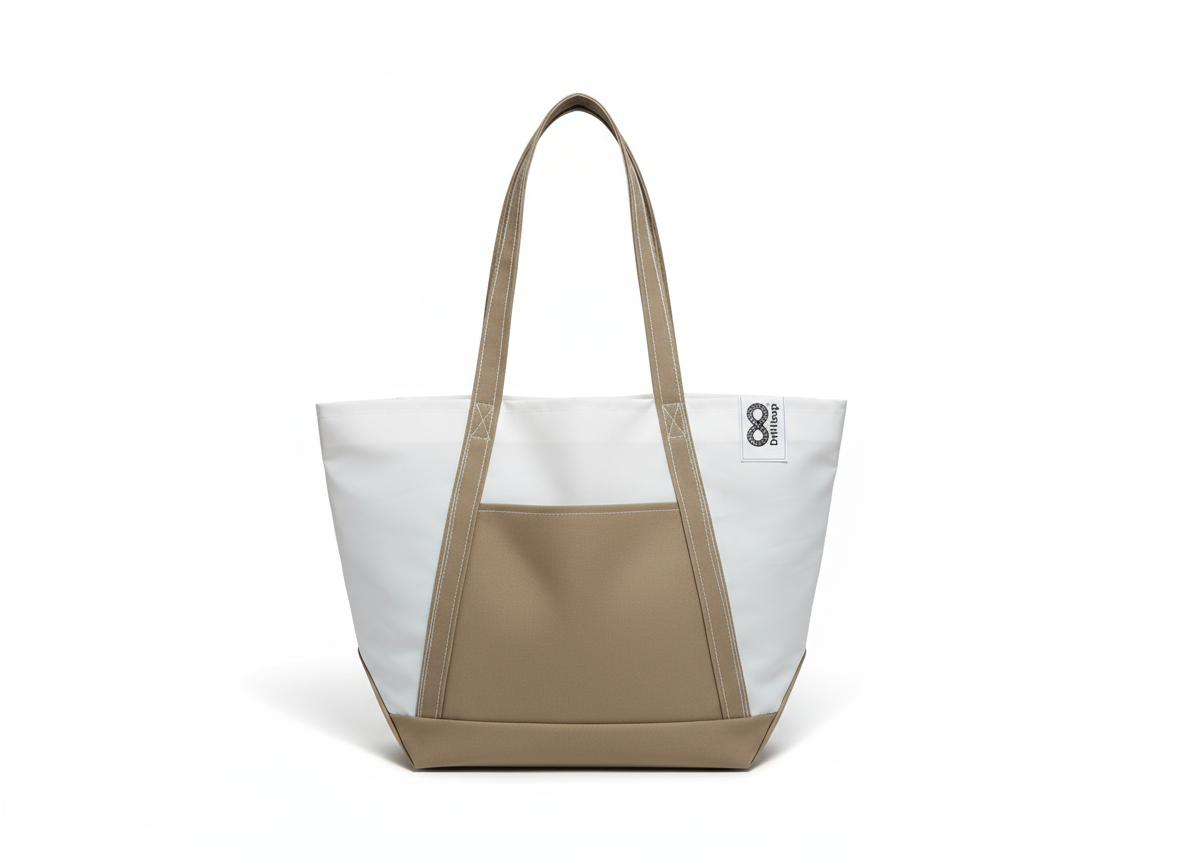 Driftloop Beach Bag - Canvas / White