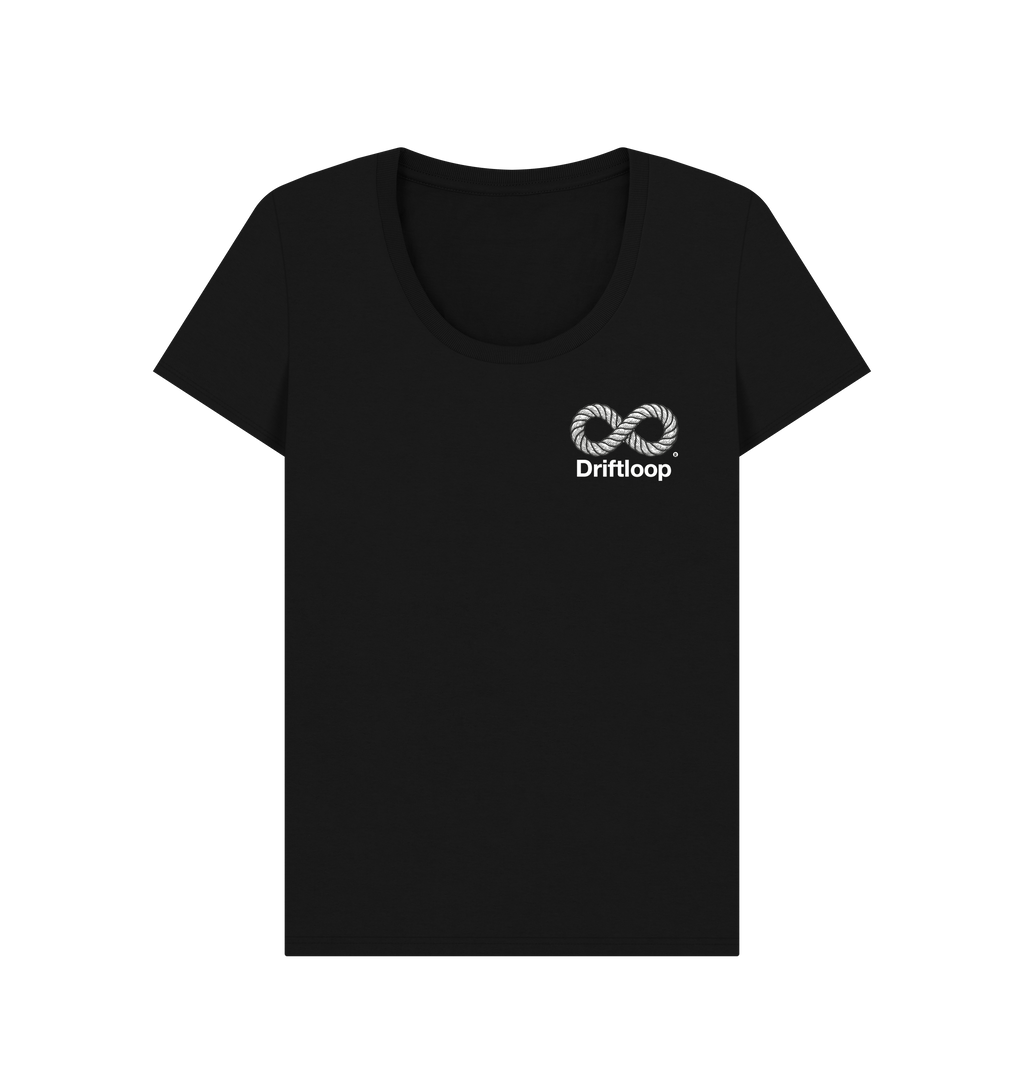 Black Printed T-shirt Front