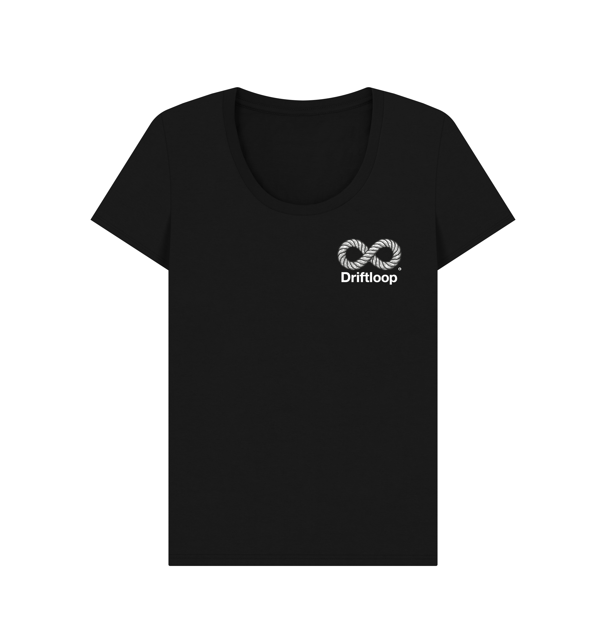 Black Printed T-shirt Front