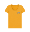 Mustard Printed T-shirt Front