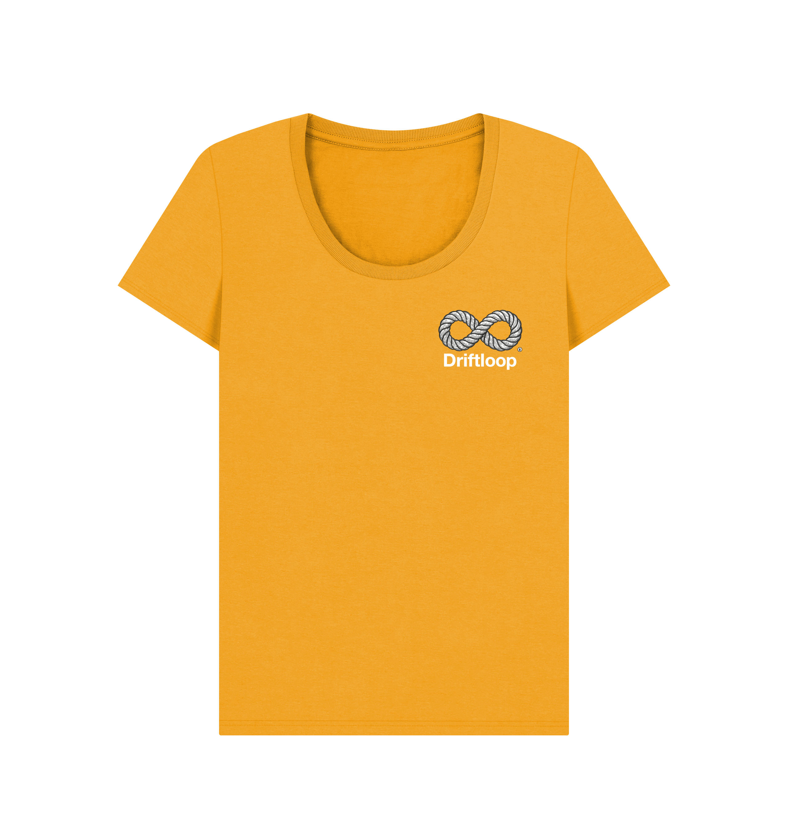 Mustard Printed T-shirt Front