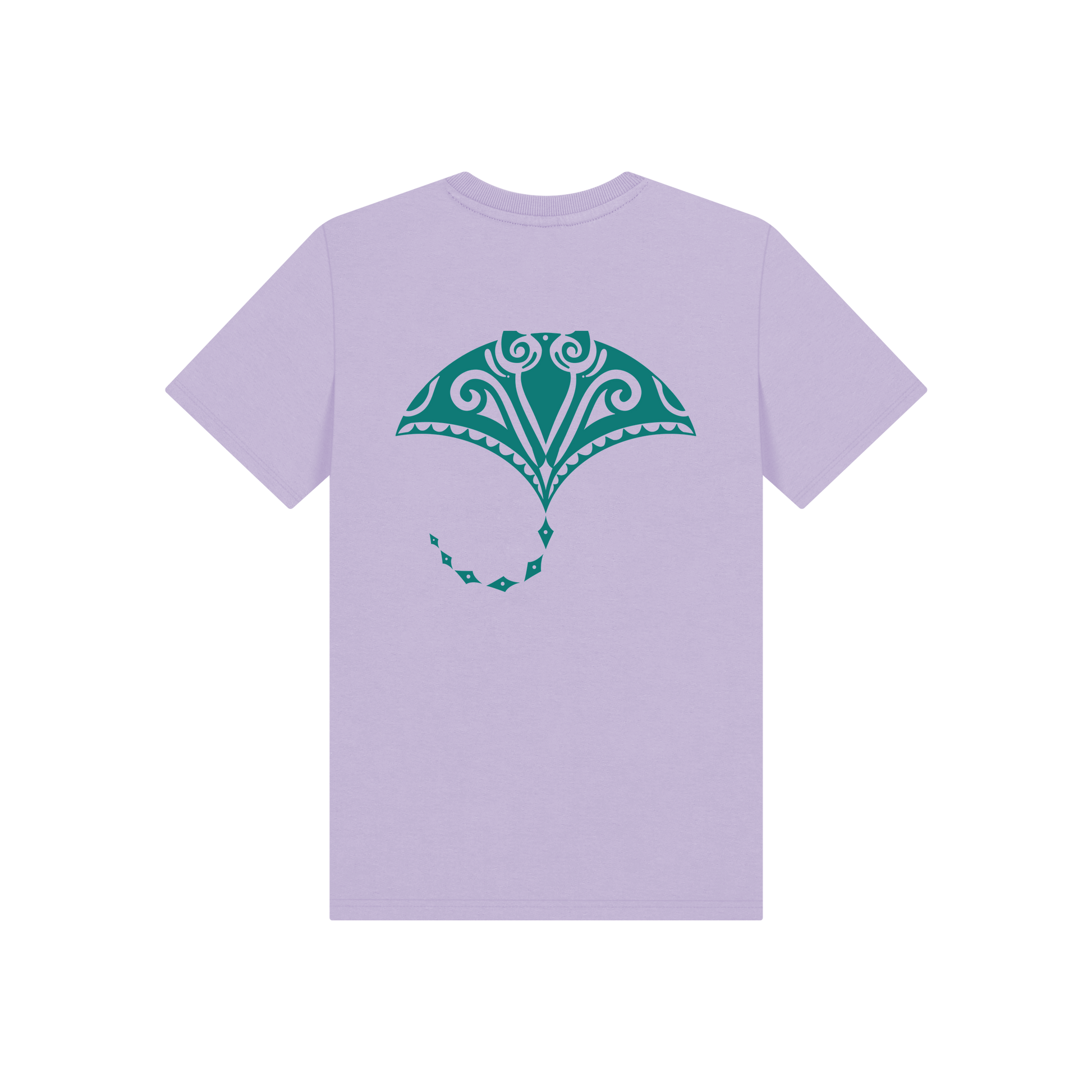 Soft Lilac Printed Kids T-Shirt Back
