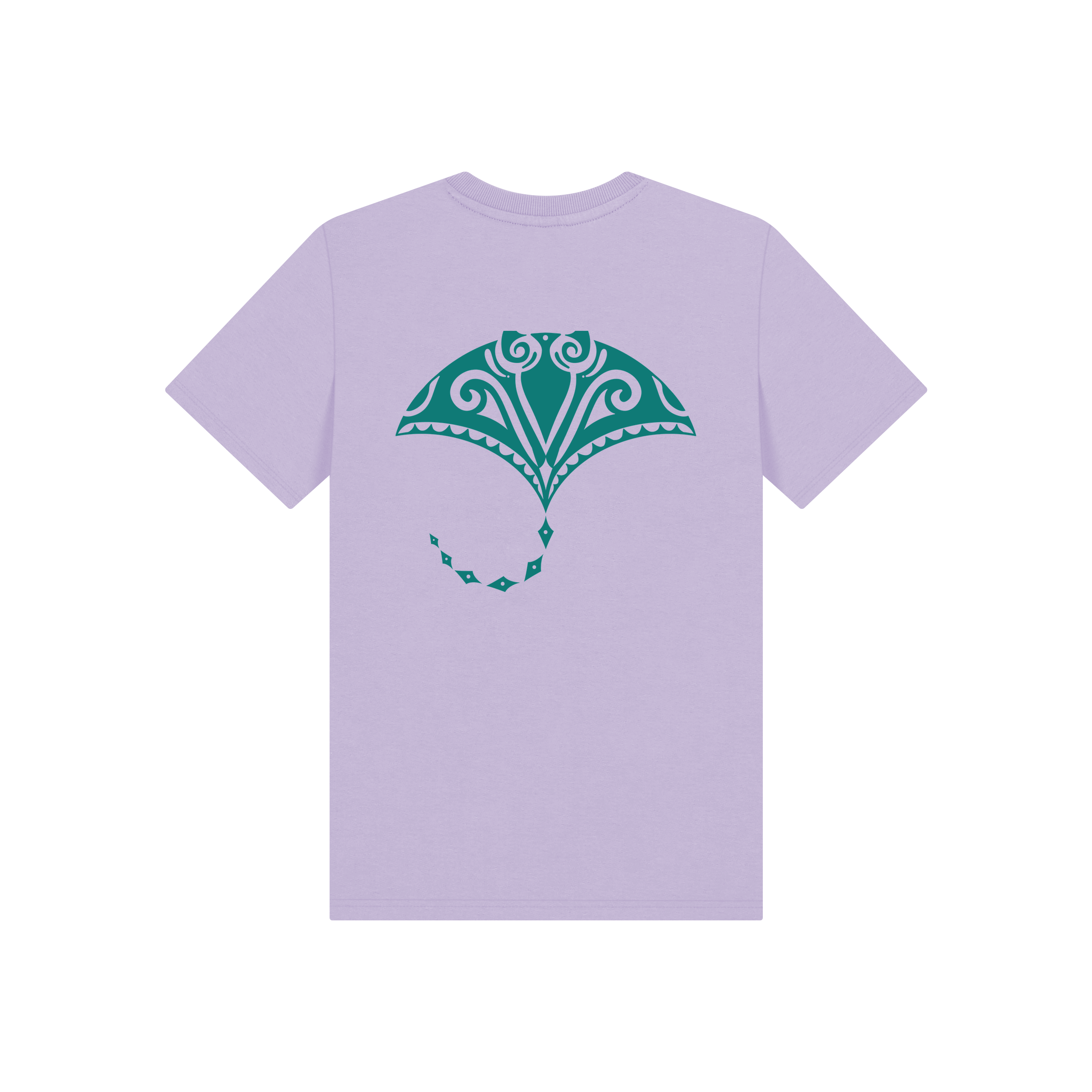 Soft Lilac Printed Kids T-Shirt Back