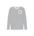 Navy Stripes Printed Kids T-Shirt Front