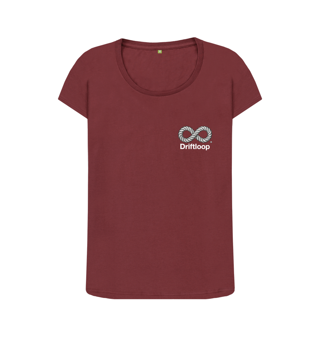 Red Wine Printed T-shirt Front