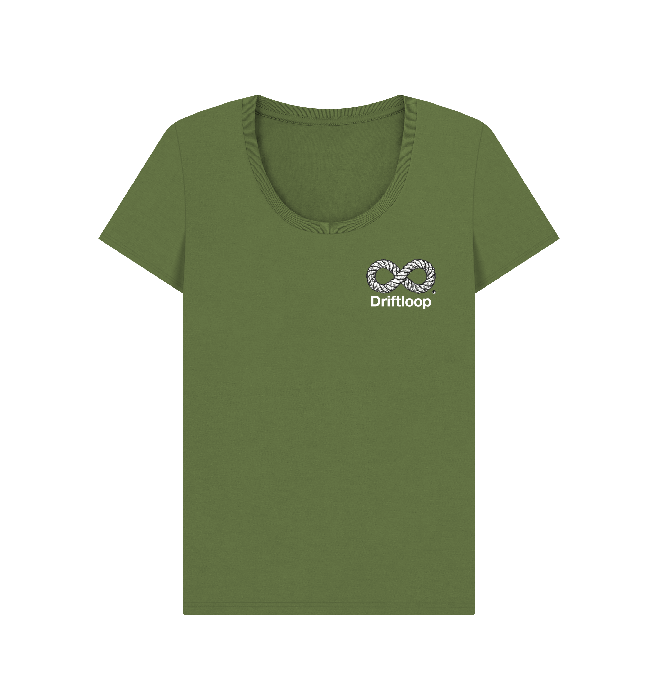 Khaki Printed T-shirt Front